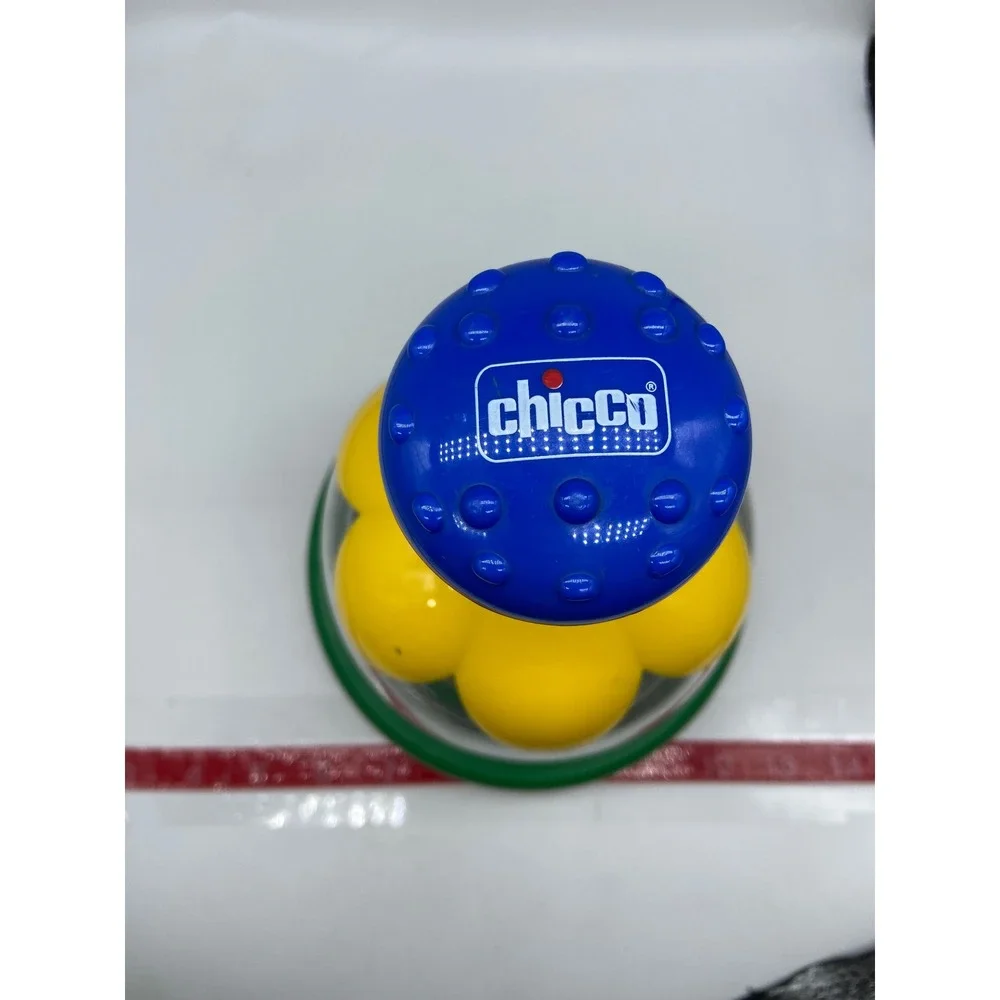 Chicco Spinning Top Toy Multicolor Ladybug Flower Garden Toddler Activity Toy
